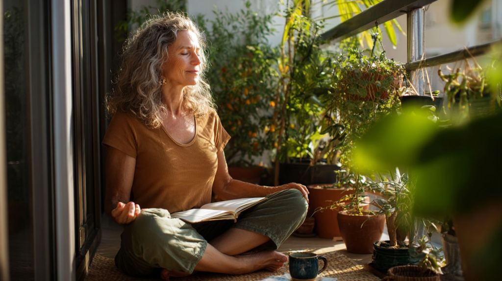 Person following a calm and consistent daily routine that supports sustainable natural energy – blogs.myhealthlogy.com
