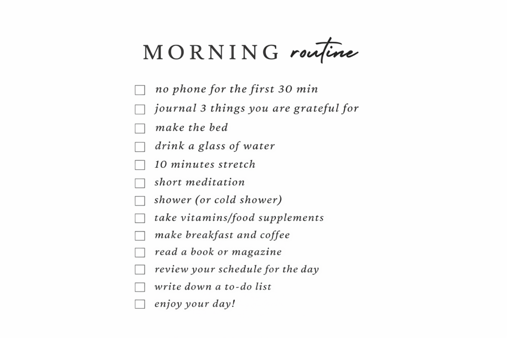 morning routine - blogs.myhealthlogy.com | myhealthlogu